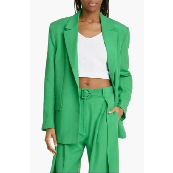 Farm Rio green longline blazer size XS new without tag